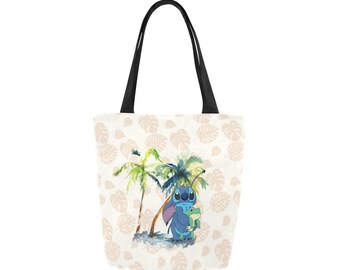 Bolso de lona de Stitch / Bolso de Lilo y Stitch / Bolso de Stitch / Monedero de Stitch / Bolso de Disney / Bolso de lona de Disney / Bolso de lona / Bolso de lona