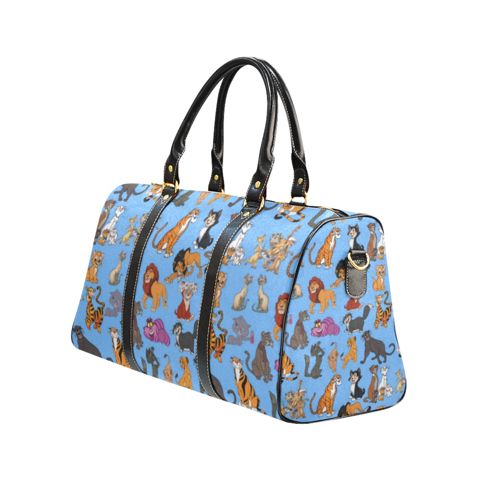Disney Cats Travel Bag Disney Cats Duffel Bag Disney Etsy