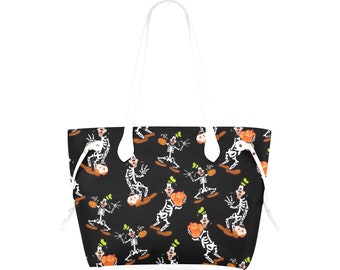 Goofy Skeleton Canvas Tote | Goofy Purse | Goofy Halloween Bag | Goofy Tote Bag | Goofy Tote | Goofy Bag | Disney Purse  | Disneyland Tote