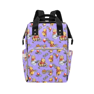 Pooh and Friends Diaper Bag Backpack | Pooh Bear Backpack | Disney Diaper Bag | Disney Backpack | Disney Bag | Disney Diaper Backpack |