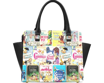 Bolso de mano con pósteres de películas de Disney / Monedero de películas de Disney / Bolso bandolera de Disney / Bolso de mano de Disney / Bolso Disney / Películas de Disney / Pósters de Disney