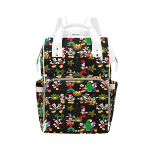 Mickey and Friends Diaper Backpack | Mickey Diaper Bag | Mickey Christmas Bag | Mickey Backpack | Disney Bag | Disney Bag | Disneyland Bag