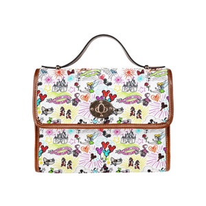 Disney Parks Canvas Purse Disney Parks Purse Disney Parks Crossbody Purse Disneyland Purse Disney Crossbody Purse Disney Purse image 3