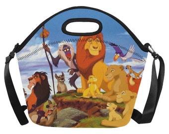 Lion King Neoprene Lunch Bag | Lion King Lunchbox | Lion King Lunch Bag | Disney Lunch Bag | Disney Lunchbox | Disneyland Snacks Bag |