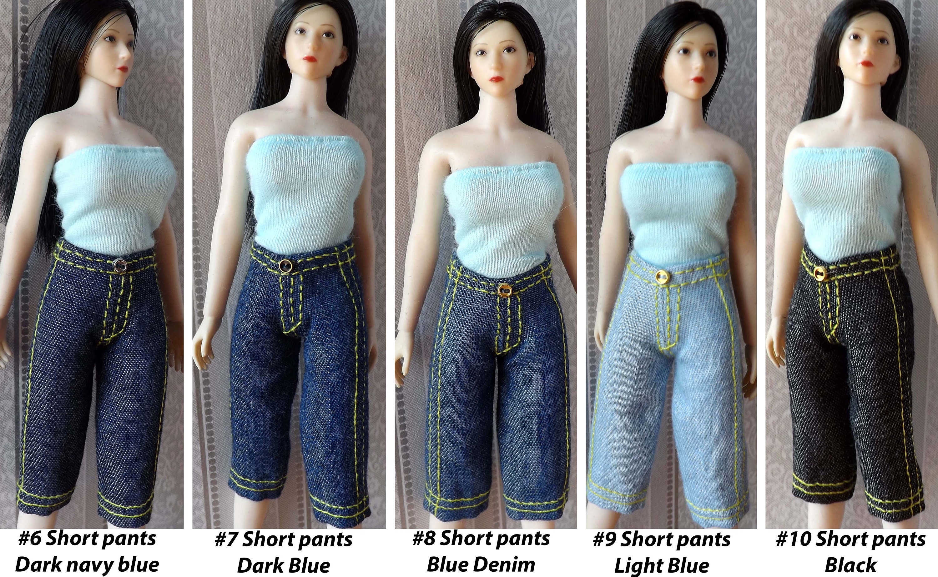 Doll jeans 1/12 Phicen 1/12 jeans for dolls 5.8 Doll Etsy