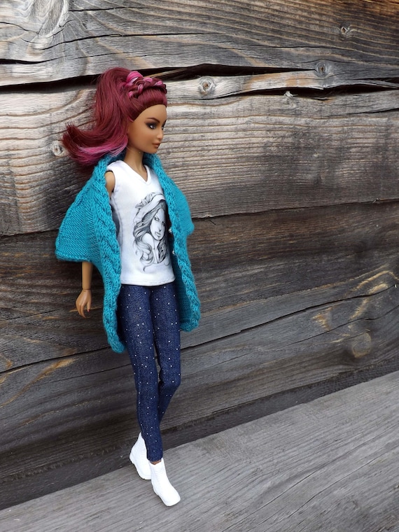 1//6 ooak Outfit Pink Fur Jacket for Fashion Royalty Poppy Integrity Doll