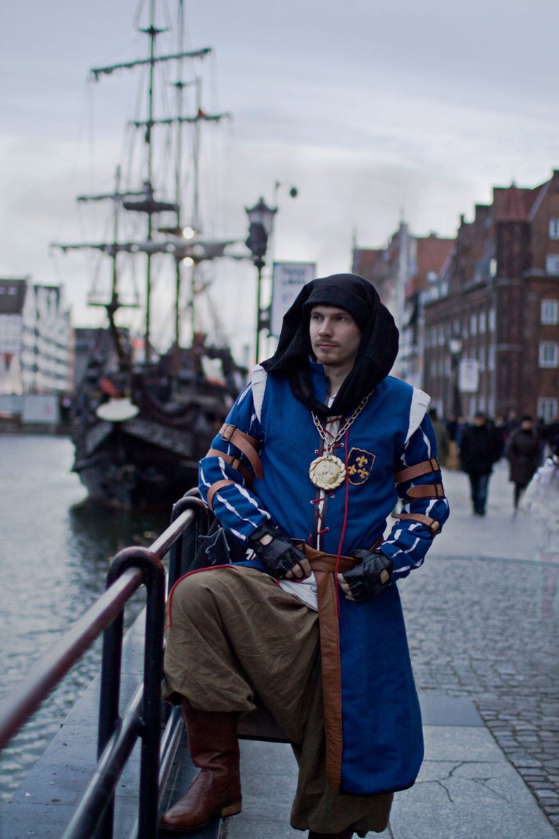 Witcher cosplay Vernon Roche Blue Stripes costume Witcher Etsy