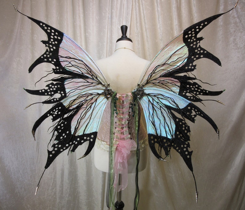 Ready to Ship - Adult Iridescent Dark Absinthe Fairy Wings