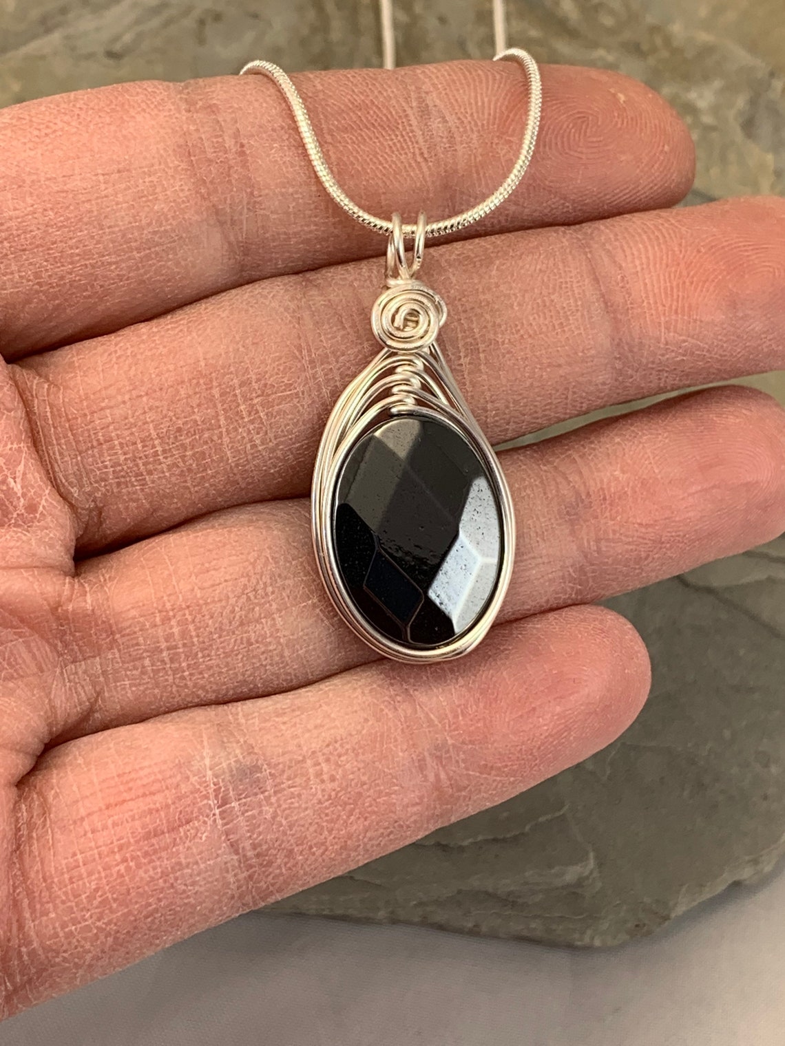 Hematite Stone Necklace main image 0