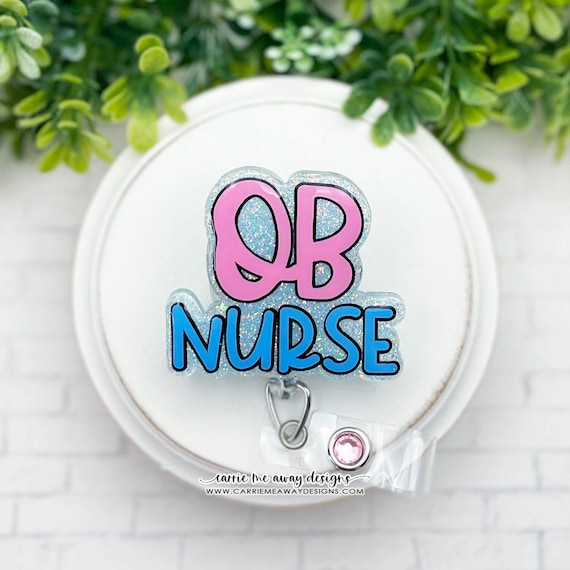 Baby Rn Badge Baby Feet Personalized Badge Reel Badge Reel And Top