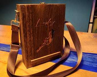 Caja de madera personalizada para artistas: caja de madera para mensajes, regalo para escritores