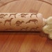 christmas sale Mini laser engraved rolling pin with whippets
