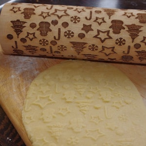 christmas rolling pin-1 image 2