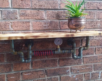 Steampunk shelve industrial retro