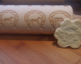 laser engraved rolling pin with horses4