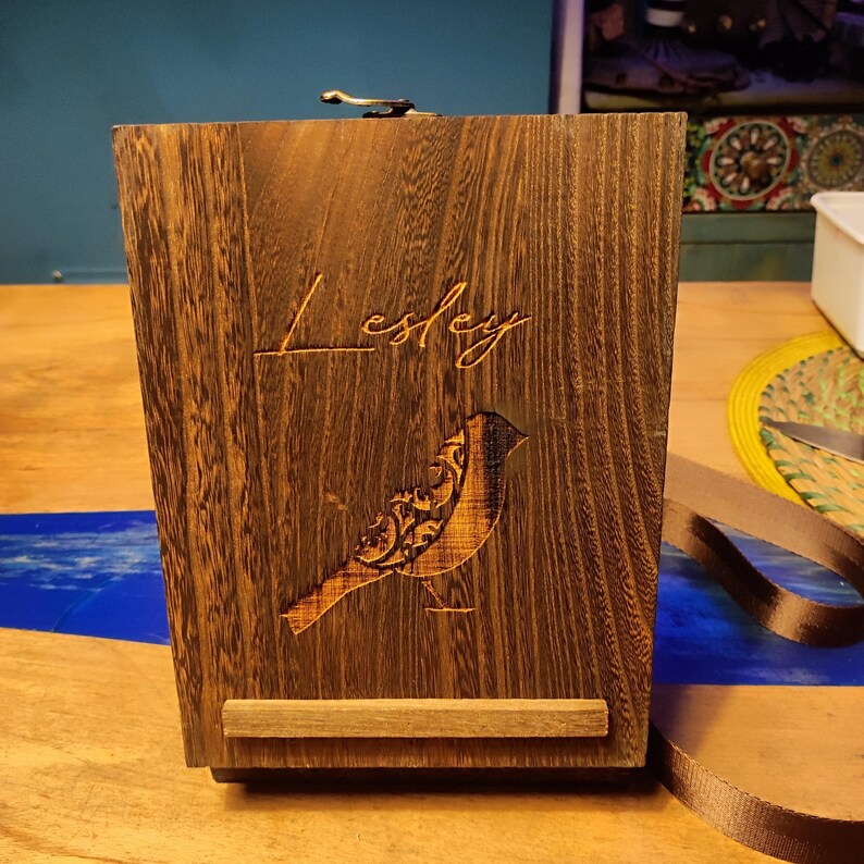 Personalized Wooden Messenger Box – Artist & Writer Gift image 14