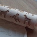 Mini laser engraved rolling pin with Labrador dog