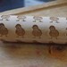 christmas sale Mini laser engraved rolling pin with chicken