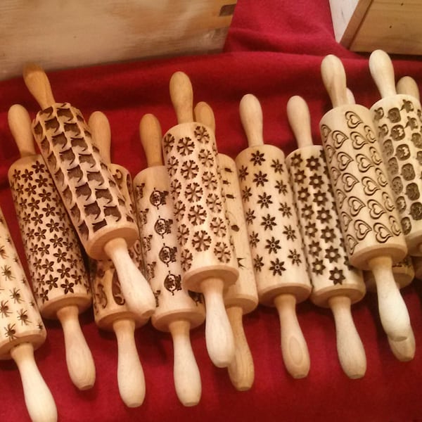 special order embossing rolling pin with your design