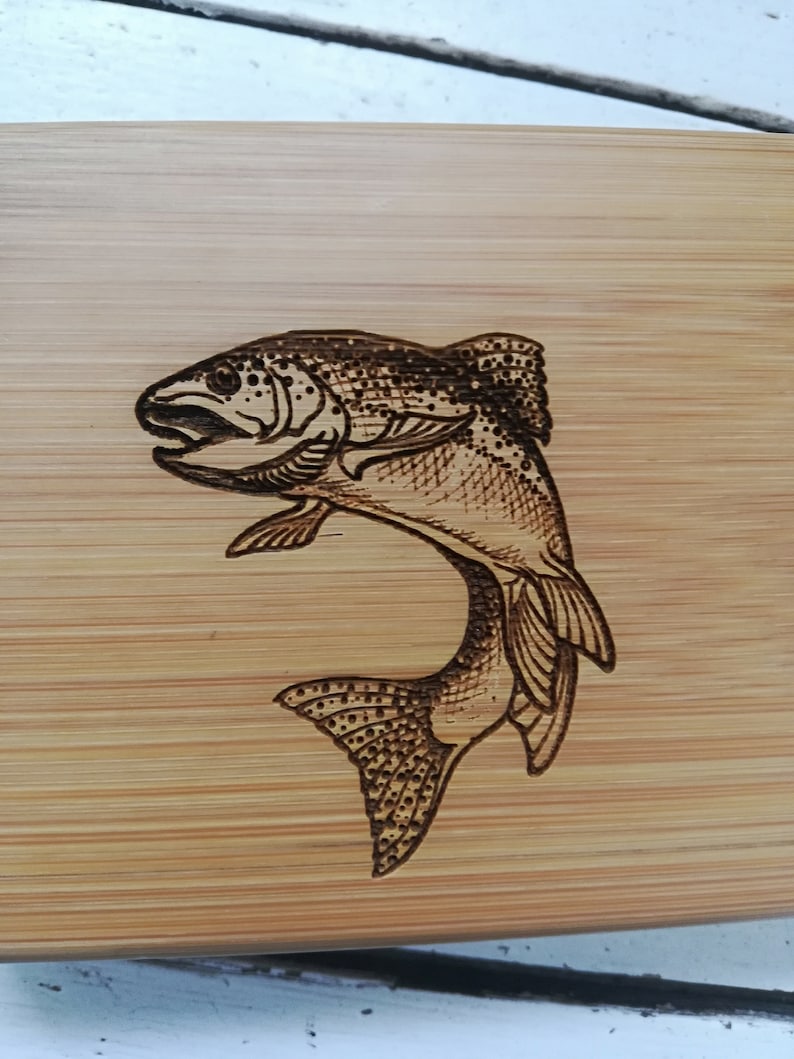 Personalised Wooden Fly Fishing Box for Your Dads Grandads Etsy UK