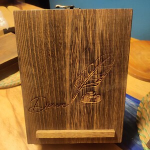 Personalized Wooden Messenger Box – Artist & Writer Gift image 17