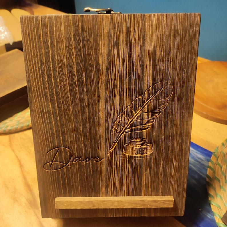 Personalized Wooden Messenger Box – Artist & Writer Gift image 17