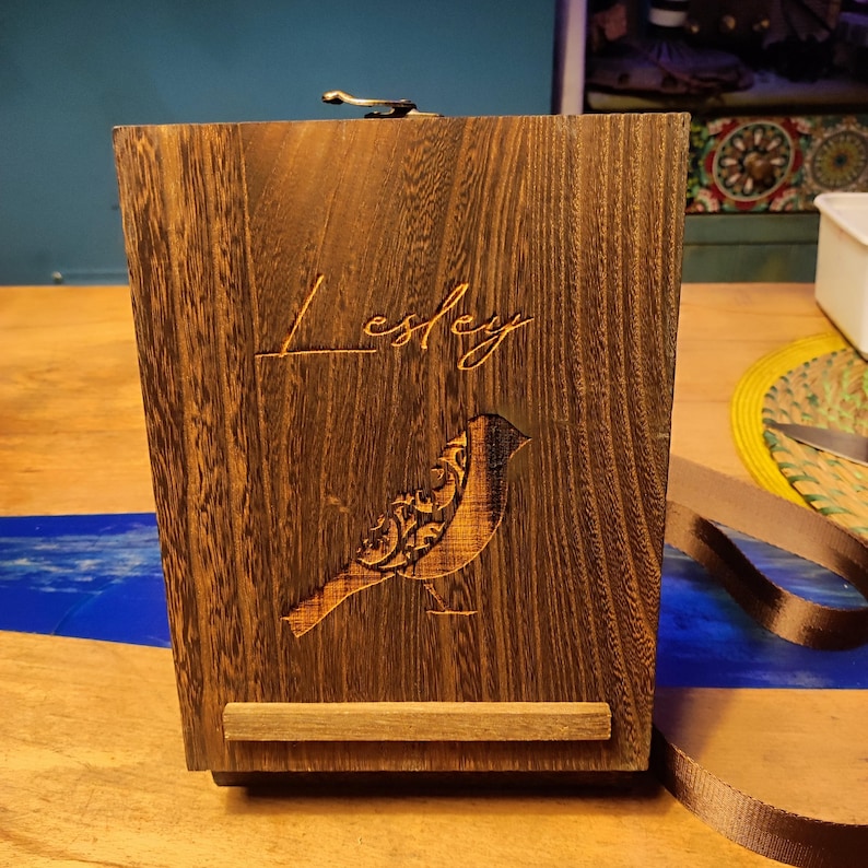 Personalized Wooden Messenger Box – Artist & Writer Gift image 10