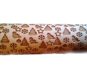 christmas engraved rolling pin-3a