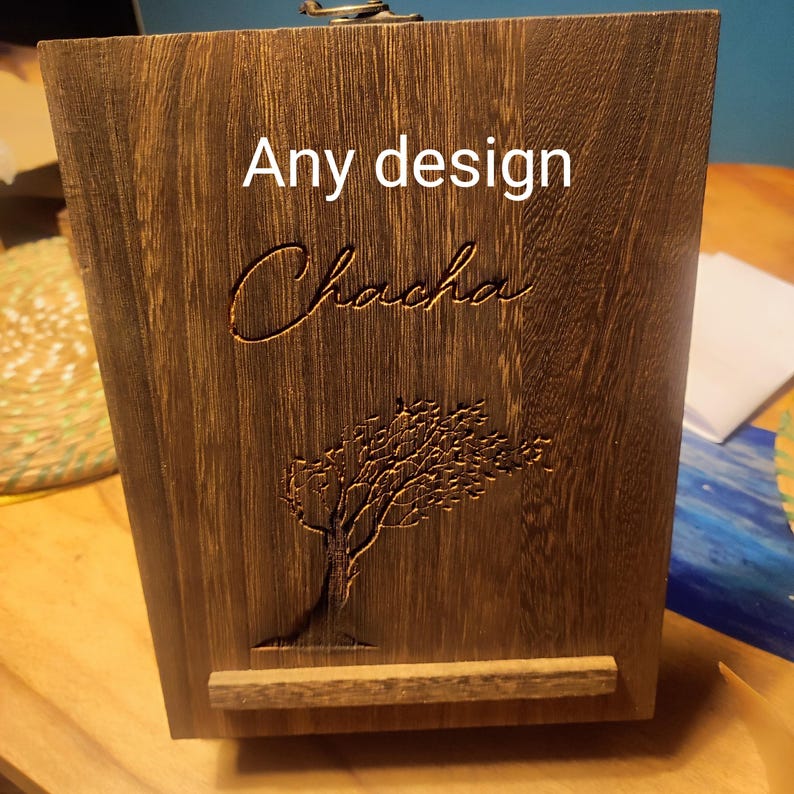 Personalized Wooden Messenger Box – Artist & Writer Gift image 2