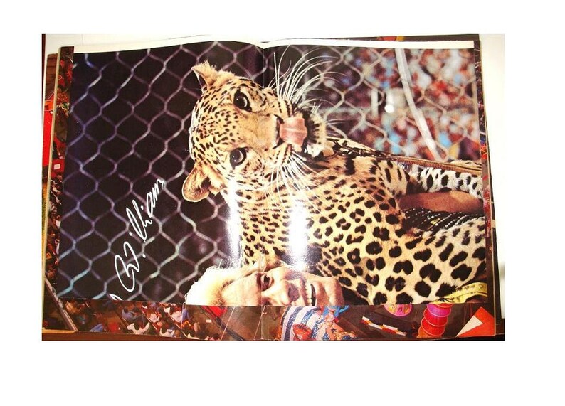 1970s Ringling Bros /& Barnum Bailey Circus 1979 program and about 70 page Carnival magazine with a poster inset of GG Williams and a leopard