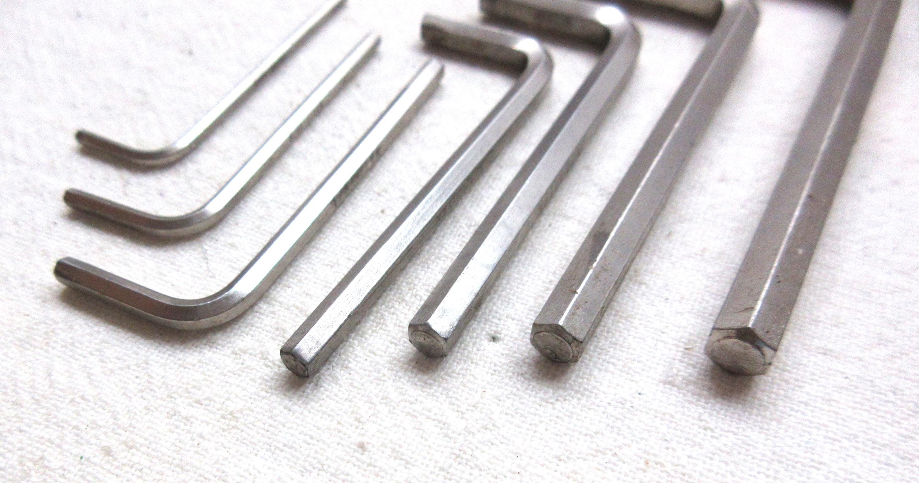 Allen Hex Wrench Set - 7 Piece (1/4 to 5/64) - Etsy