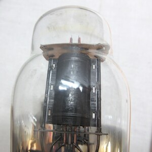 TV radio tubes, lot of 2 for upcycle repurpose steam punk. They are 5 plus, salvaged from a stand up radio. image 7