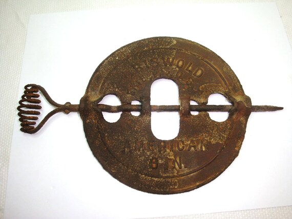 Antique Wood Stove Fireplace Flue Damper Marked Griswold Etsy