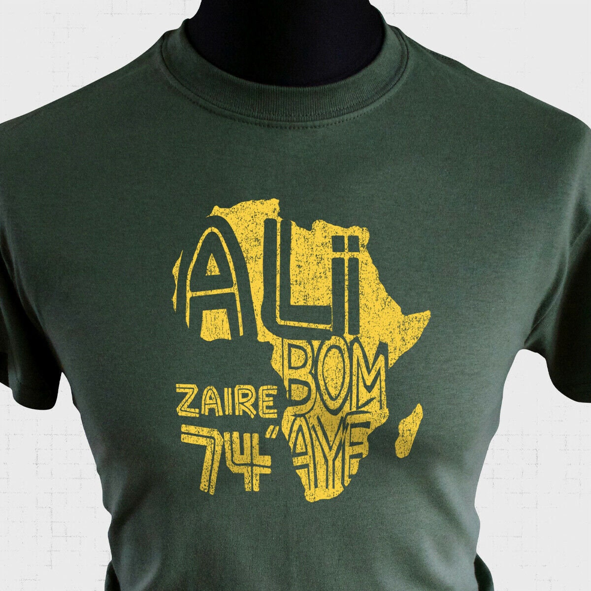 Zaire 74 T Shirt green - Etsy