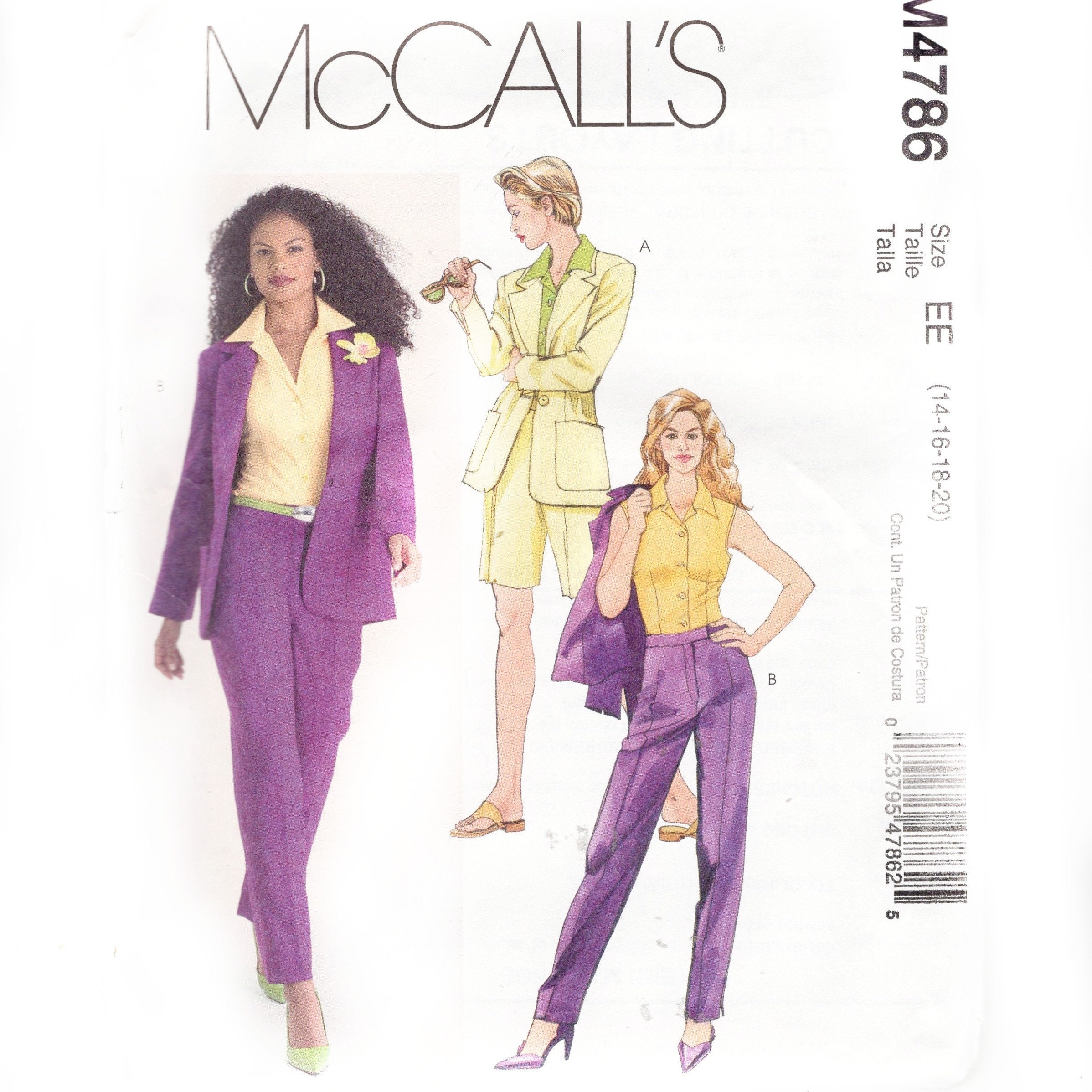 Buy Sewing Pattern for Women Misses Lined Jacket Shirt With