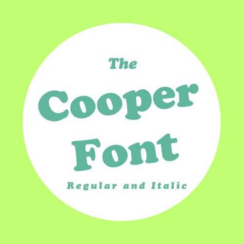 Cooper Black Font Bold and Italic Style 70s Alphabet Letters Vector Art File Instant Download svg / pdf / dxf / png/jpg Design Cut Print