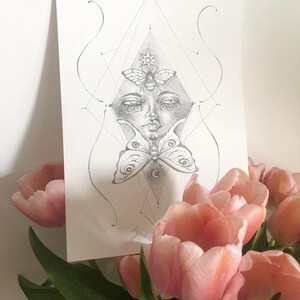 OSTARA Disegno~intuitivo| disegno a mano / disegno a mano / carta grana bianca A4