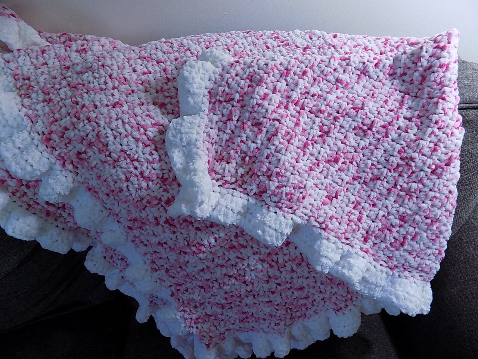 Ruffled Baby Blanket Etsy