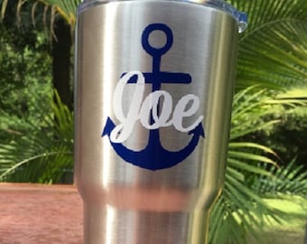 Anchor Decal for dad, Gift for boss, Vinyl Sticker for cup,, Gifts