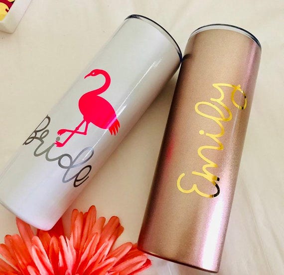 Bridesmaid Gift Stainless Tumbler Sets, Bridal Party Gifts, 50th Birthday idea, Gifts