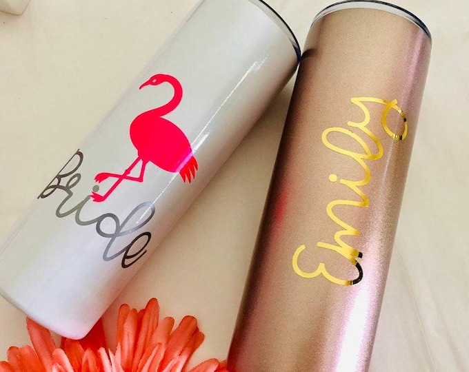 Bridesmaid Gift Stainless Tumbler Sets, Bridal Party Gifts, 50th Birthday idea, Gifts