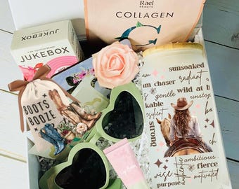 Self care western-chic gift box with affirmations tumbler