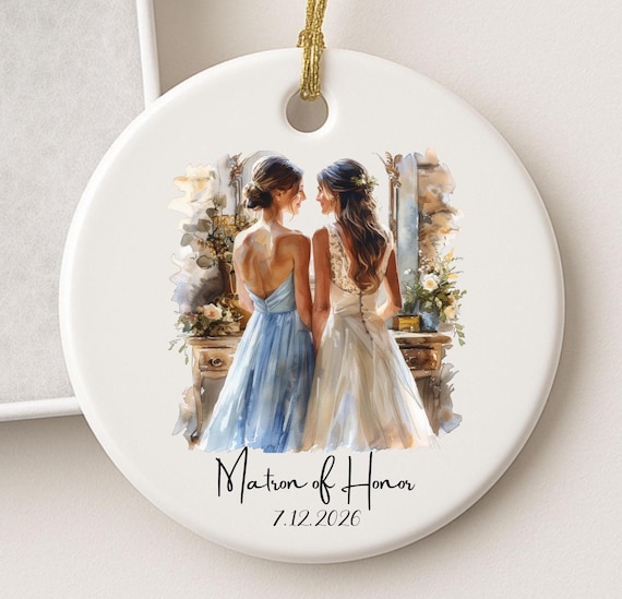 Bridesmaid Proposal Ornament: Personalized  Ask Gift