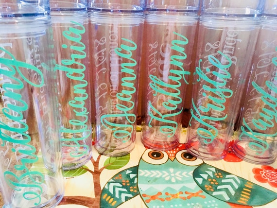 Personalized Tumbler cups with straws, Popular Bridesmaid Gifts, Gifts