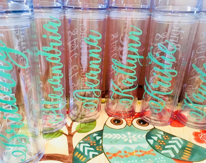 Personalized Tumbler cups with straws, Popular Bridesmaid Gifts, Gifts