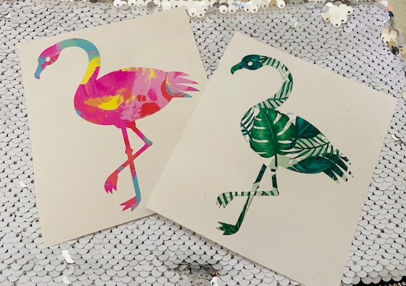 Flamingo Decal: Custom Name Vinyl Sticker (Personalized)