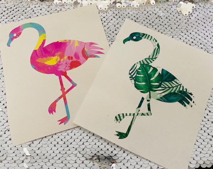 Flamingo Decal: Custom Name Vinyl Sticker (Personalized)