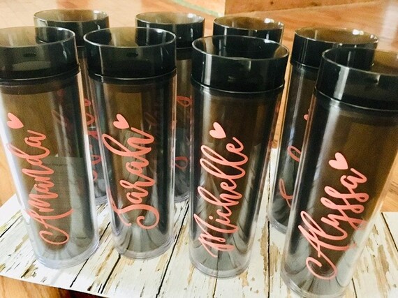 Bridesmaid Tumblers, Personalized Wedding Party Favors