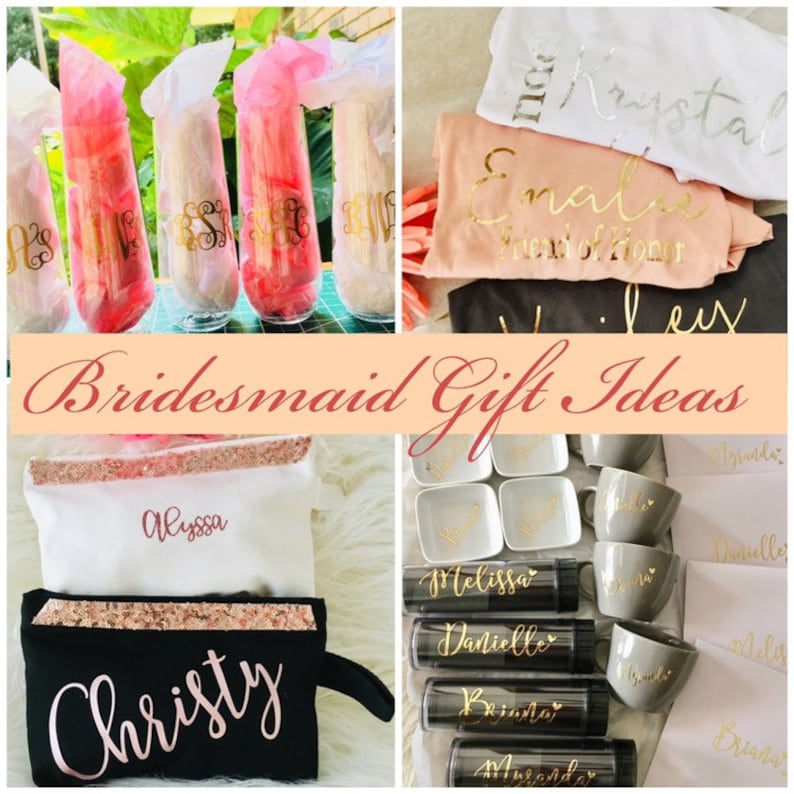 Bridesmaid Gift Stainless Tumbler Sets Bridal Party Gifts