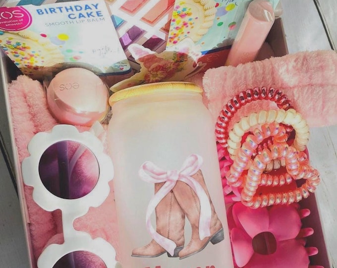 Birthday Gift box for cowgirl, Sleepover party gift